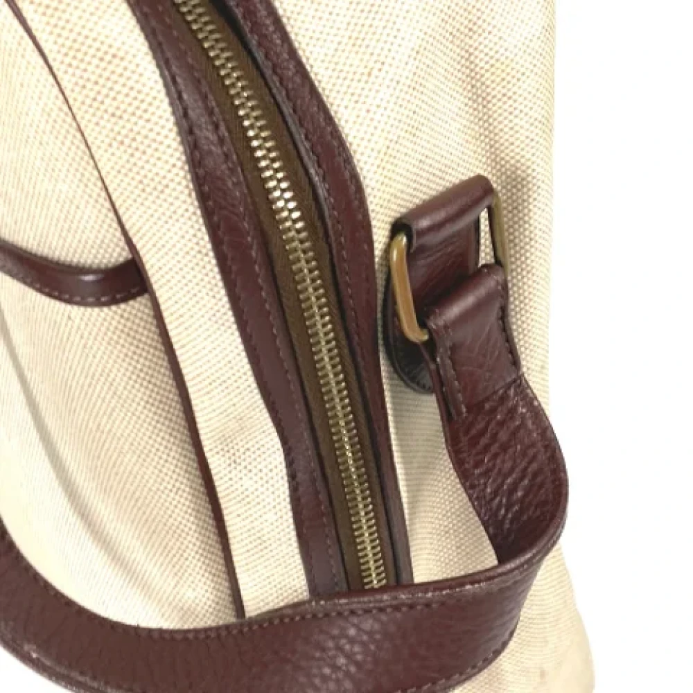 Hermès Vintage Pre-owned Fabric shoulder-bags Beige Dames