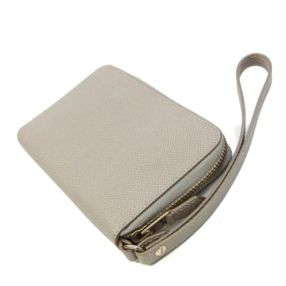 Armani Pre-owned Leather pouches Gray Dames
