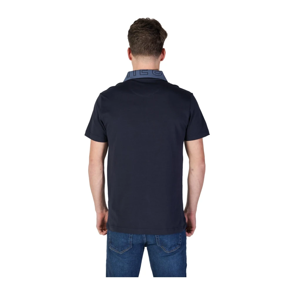 Guess Blauw Poloshirt met Knoopsluiting Blue Heren