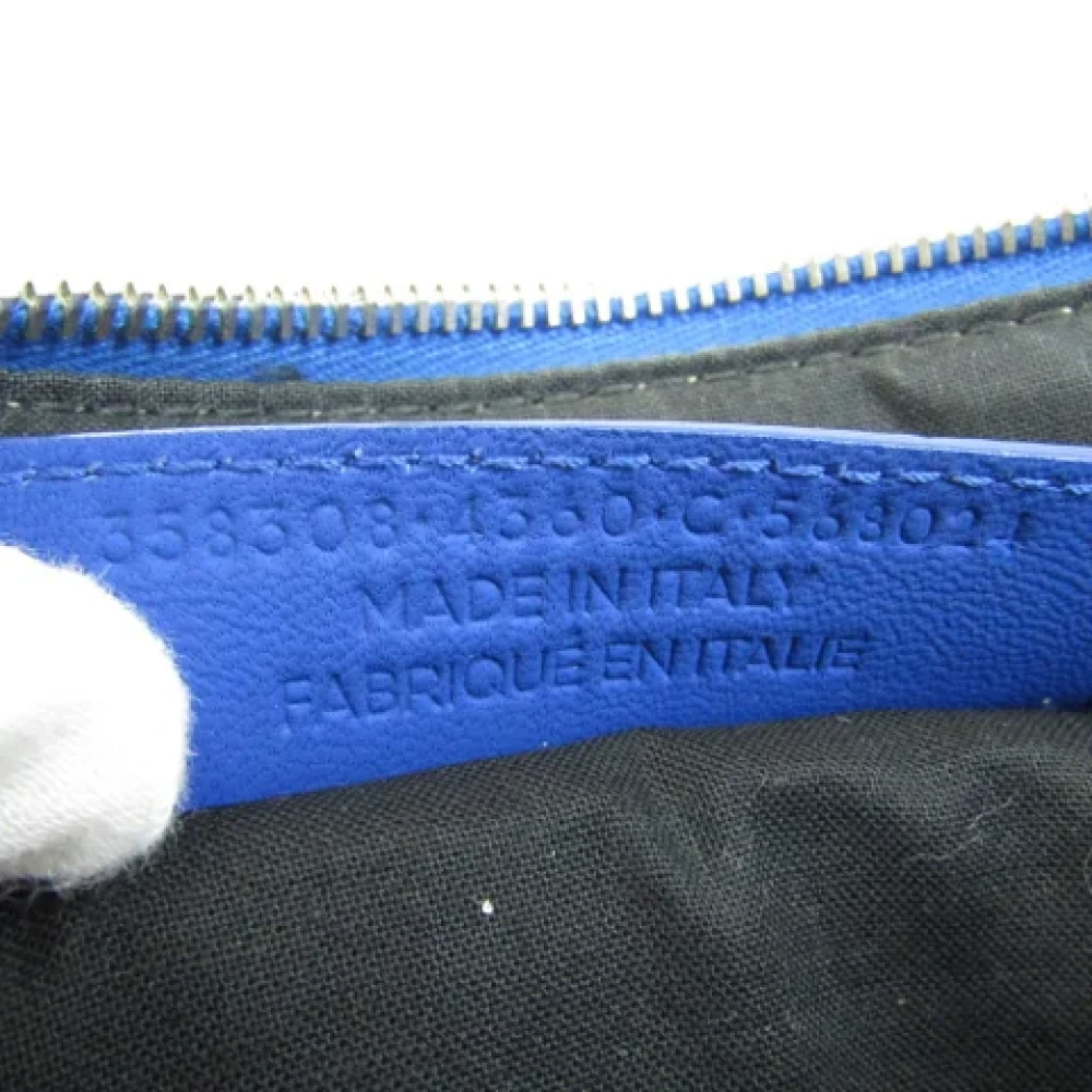 Balenciaga Vintage Pre-owned Leather clutches Blue Dames