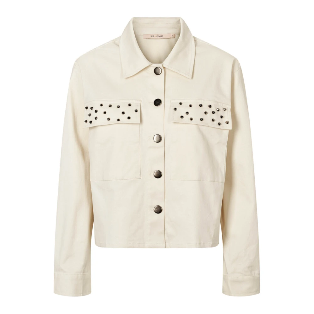 RUE de Femme Stijlvolle Asmita Jas Buitenkleding Off White Dames