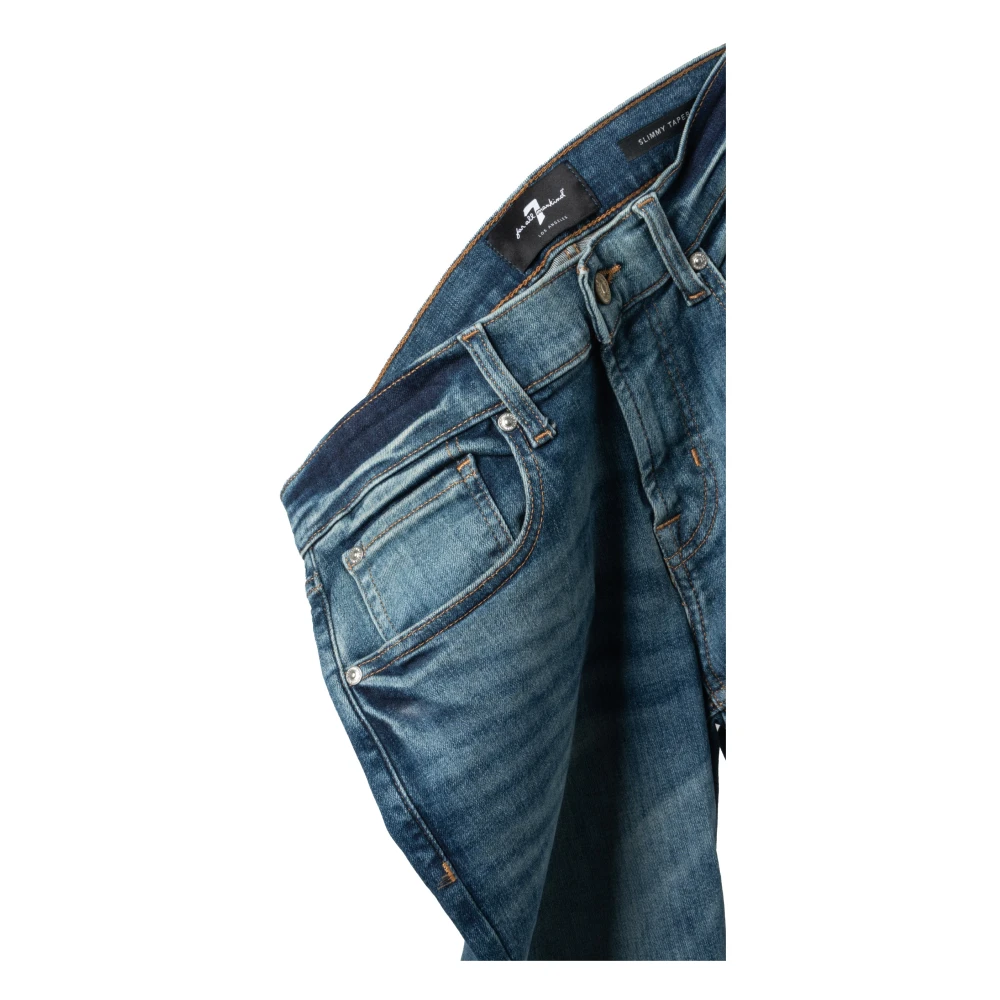 7 For All Mankind Slimmy Tapered Fit Jeans voor heren Blue Heren