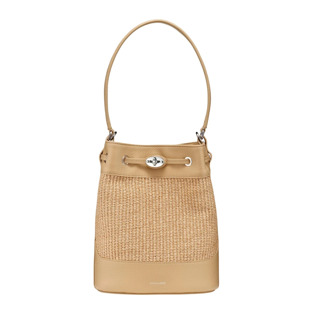 Zanellato Women's Beige Bucket Bags, One Size, Monda Musiva Small Bag