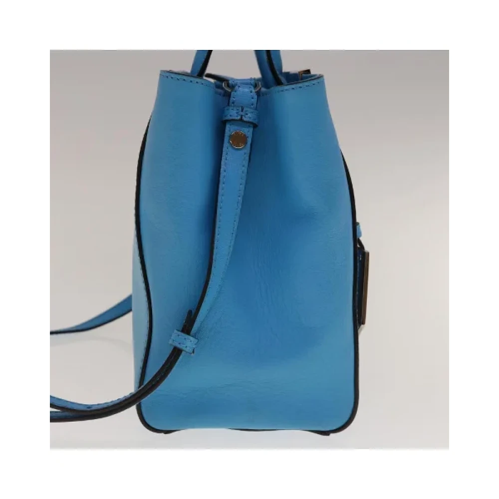 Fendi Vintage Pre-owned Leather handbags Blue Dames