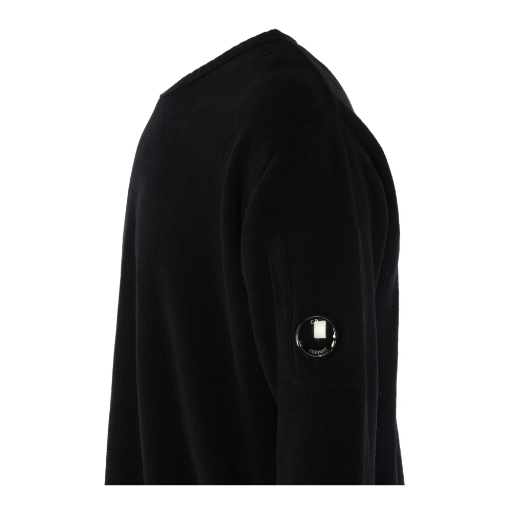 C.P. Company Zwarte Katoenen Trui Black Heren
