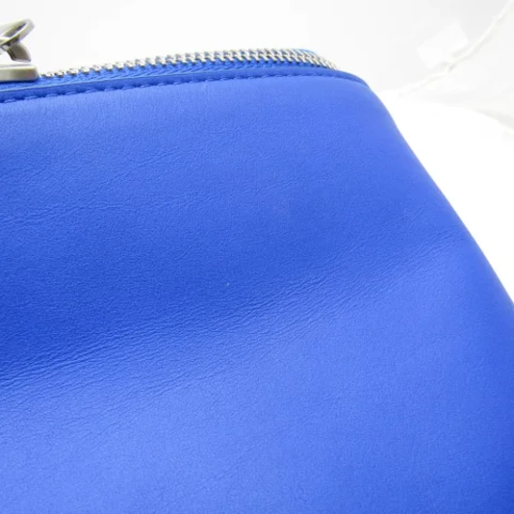 Bottega Veneta Vintage Pre-owned Leather clutches Blue Dames