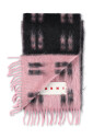 echarpe-rose-multi-carreaux-bords-franges