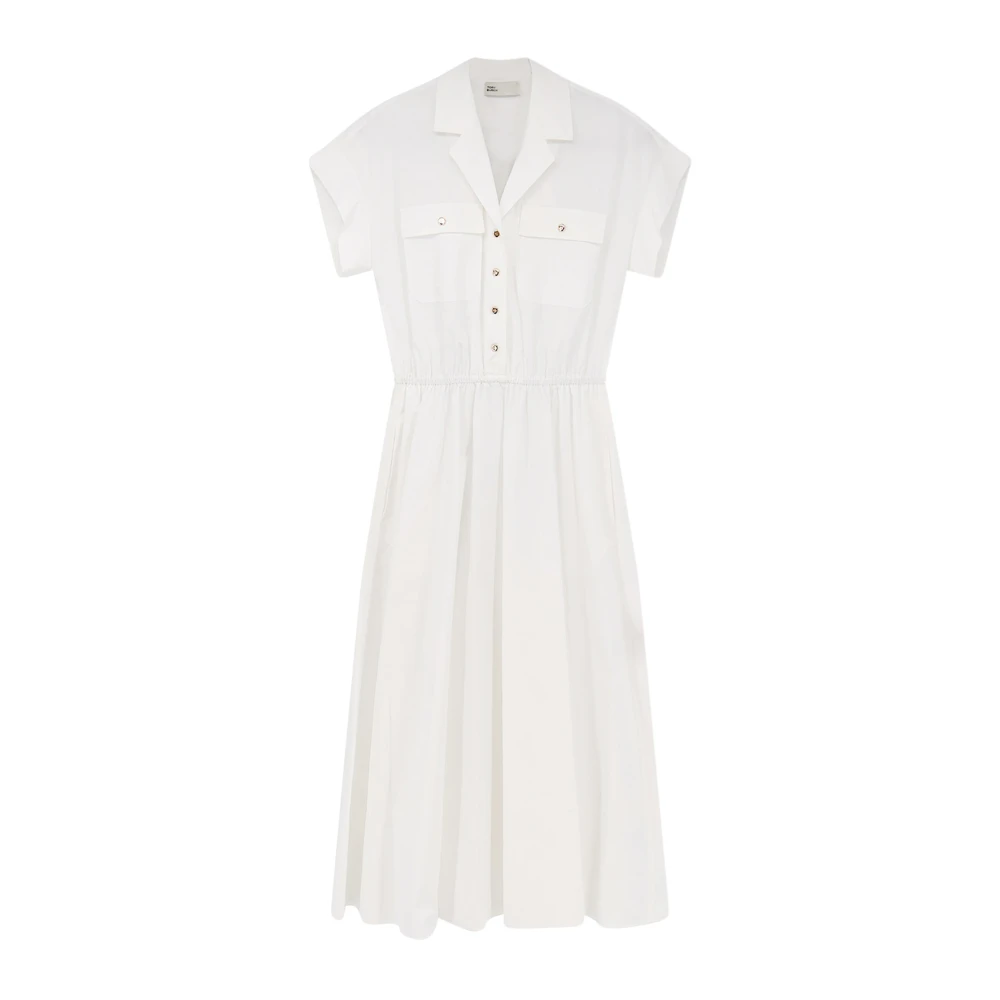 Tory Burch Women's White Shirt Dresses, Xs, Cotton Poplin Shirtdress