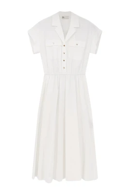 Cotton Poplin Shirtdress