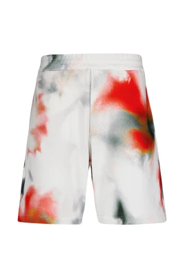 Förslöjade blomma bomulls shorts