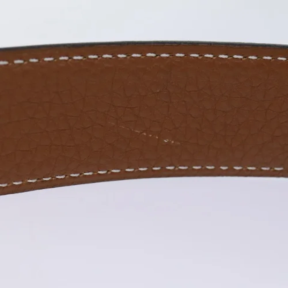 Hermès Vintage Pre-owned Leather belts Black Dames