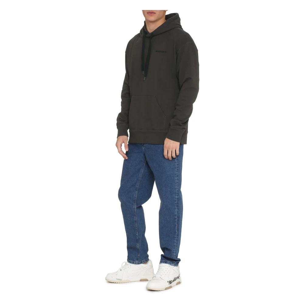 Isabel marant Marcello Hoodie met Verstelbare Trekkoord Black Heren