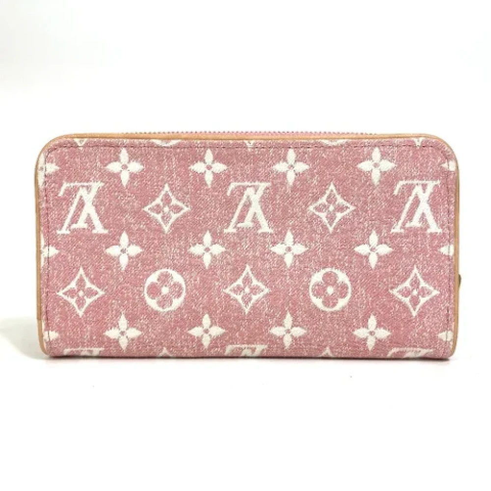 Louis Vuitton Vintage Pre-owned Denim wallets Pink Dames