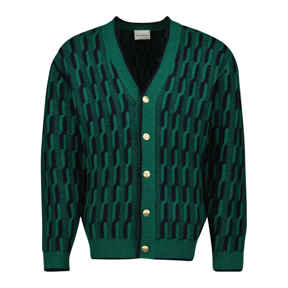 Drole de Monsieur Twist Bicolor Lente-Zomer 2025 Vest Green Heren