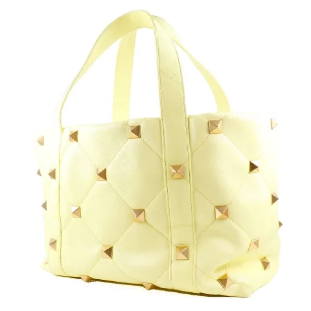 Valentino Vintage Pre-owned Leather handbags Yellow Dames