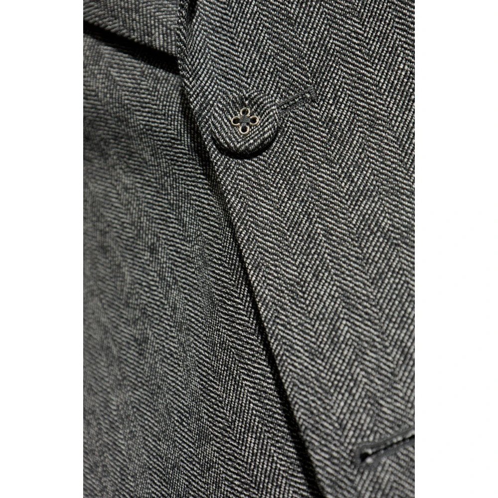 Officine Générale Wollen Blazer Gray Heren