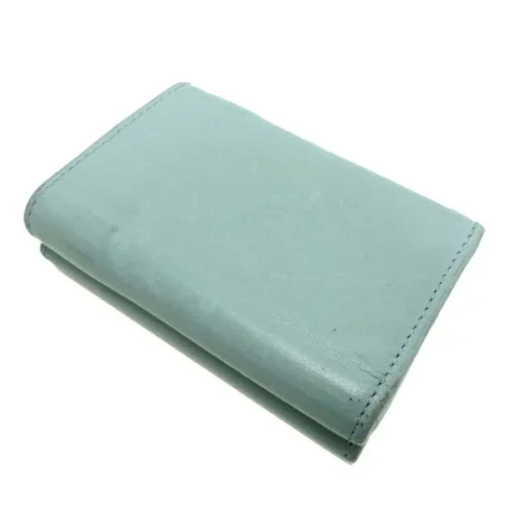 Balenciaga Vintage Pre-owned Leather wallets Blue Dames