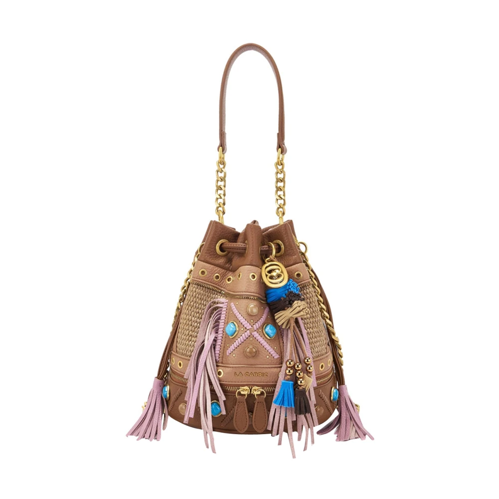 La Carrie Women's Brown Bucket Bags, One Size, Jungle Bucket Bag