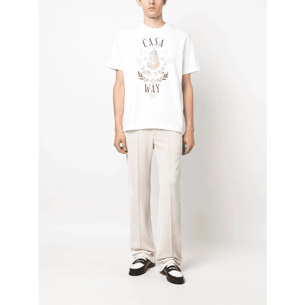 Casablanca Biologisch katoenen T-shirt White Heren