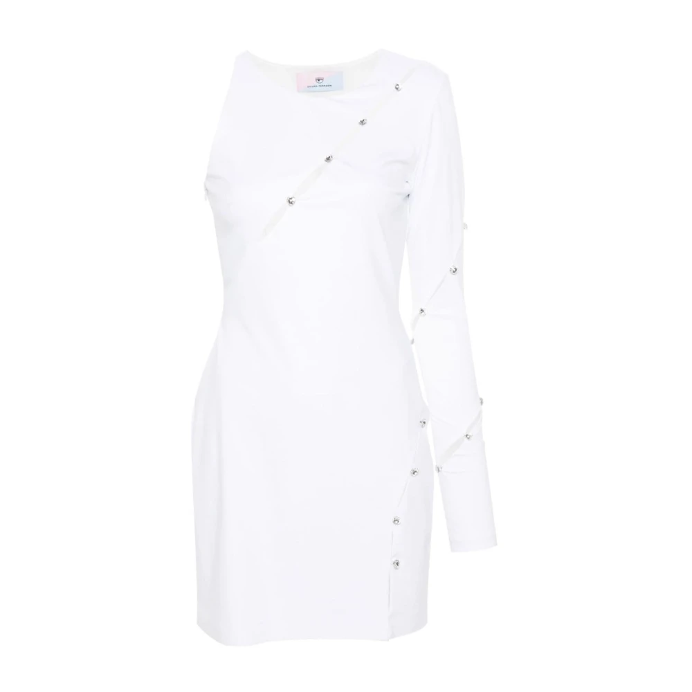 Chiara Ferragni Collection Vita klänningar med 926 hål White, Dam