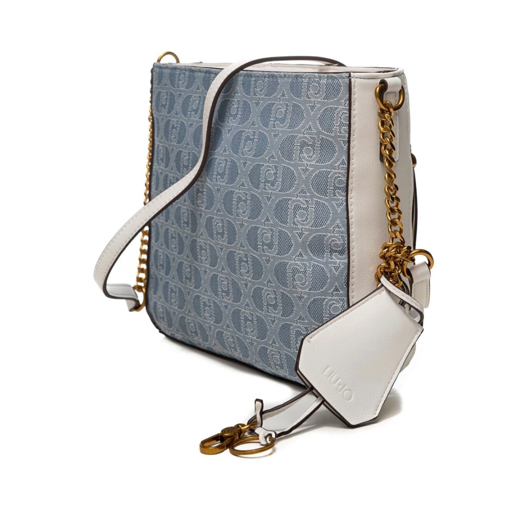 Liu Jo Blauwe Denim Crossbody Tas Multicolor Dames
