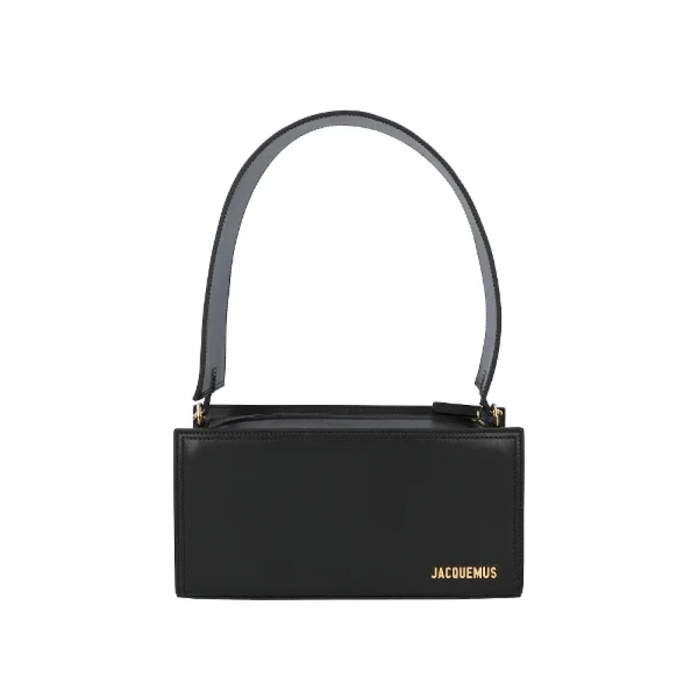 Jacquemus Pre-owned Leather shoulder-bags Black Dames