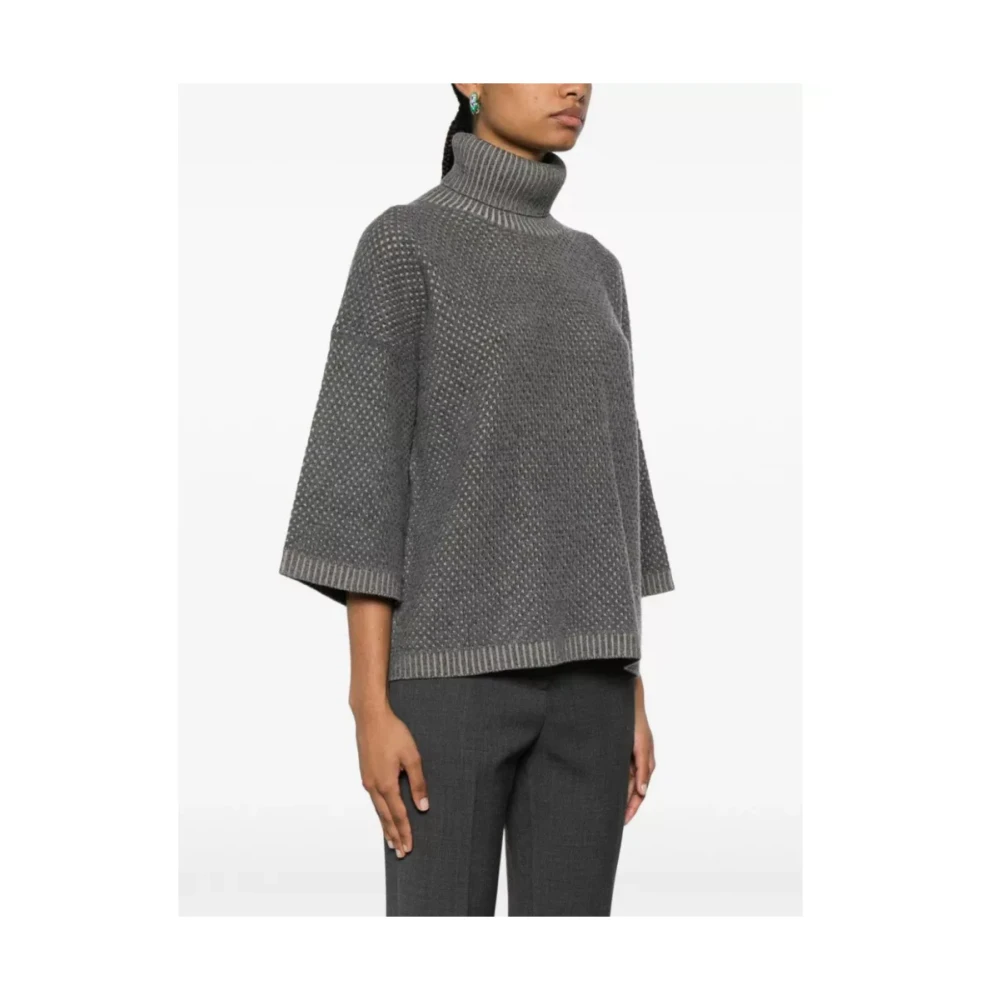 Fabiana Filippi Grijze Gebreide Trui Gray Dames