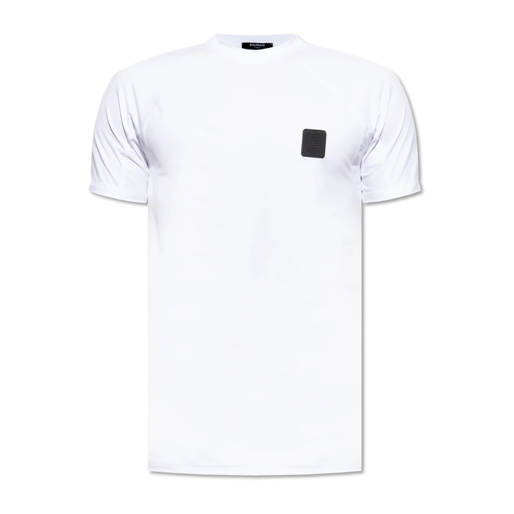 Balmain White Swim T-Shirt - Male - T-Shirts - M - Tops