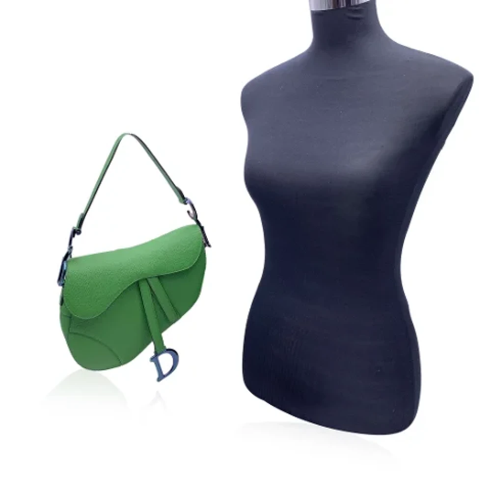 Dior Vintage Pre-owned Fabric dior-bags Green Dames