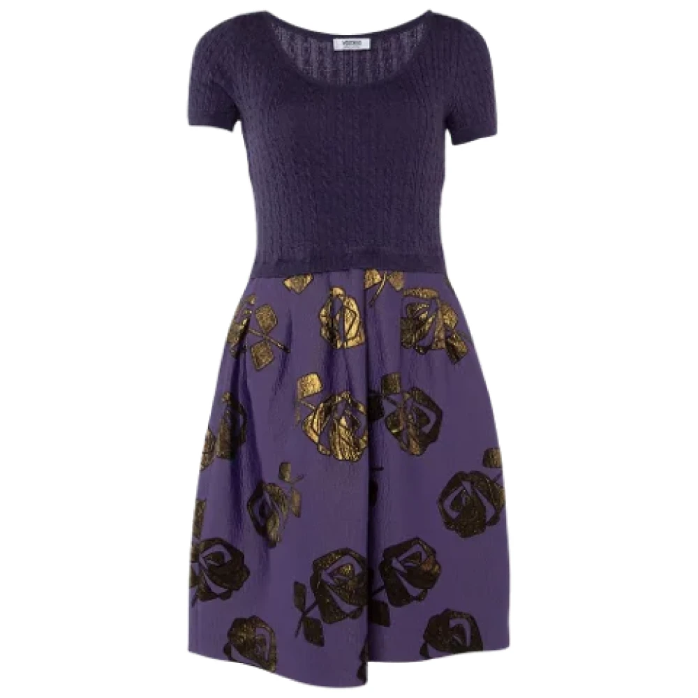 Moschino Pre-Owned Pre-owned Knit dresses Purple Dames