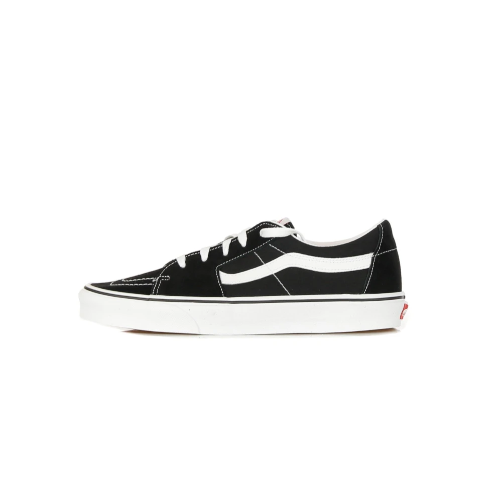 Vans Men's Black Low-Top Sneaker With Rubberized Logo