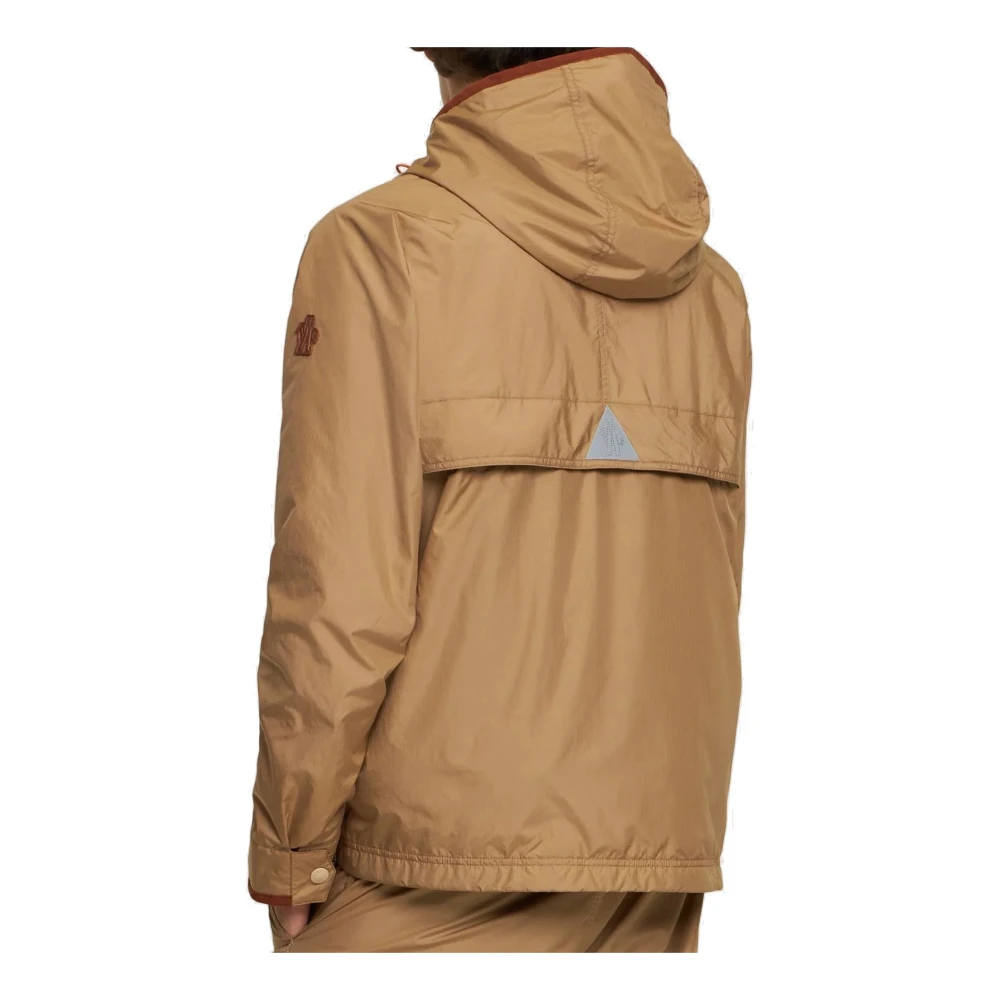 Moncler Dynamische Rutor-jas met Alcantara-details Beige Heren