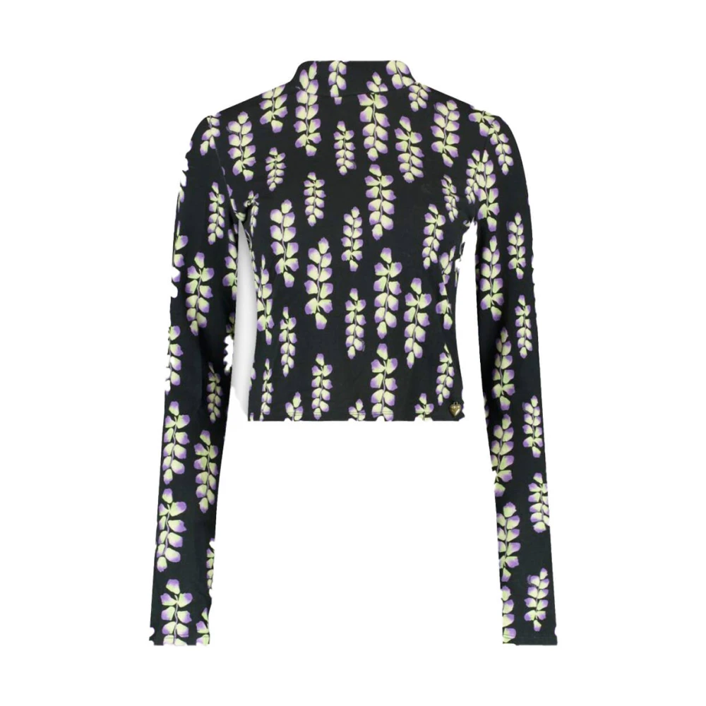 Harper & Yve Lange Mouw Top Jeff-Ls Black Dames