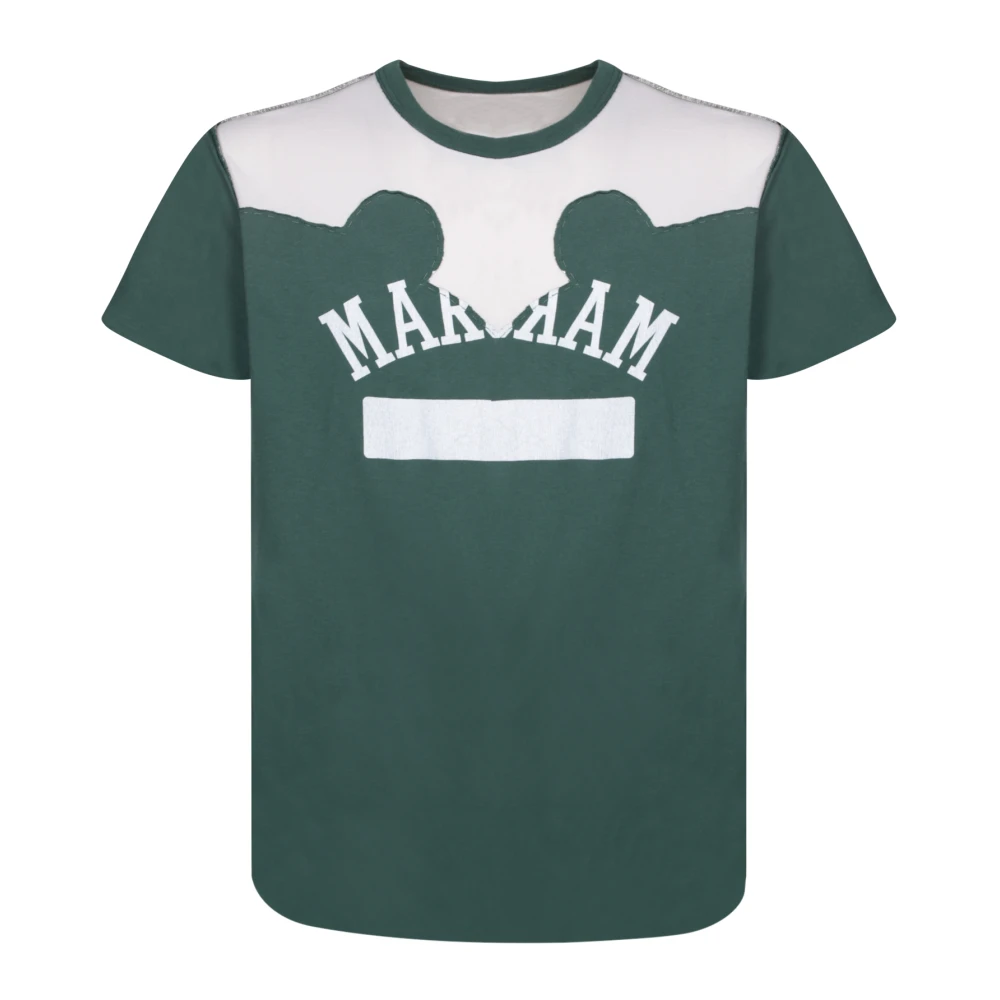 Maison Margiela Hombre Verde Camisetas, Talla: L