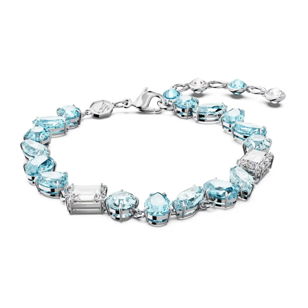 Swarovski Millenia Necklace Purple Crystals Oversized In Silver Rhodium Plating - Image 5