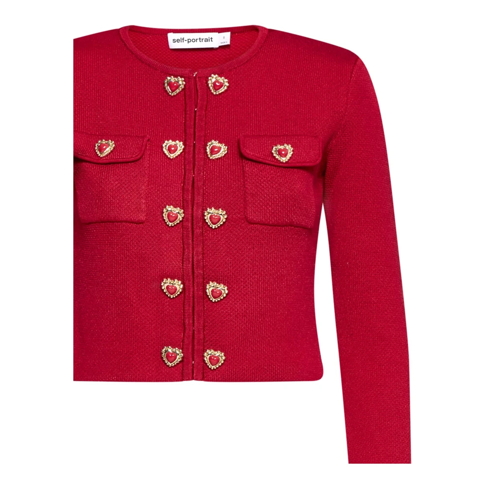 Self Portrait Rode Trui met Uniek Ontwerp Red Dames