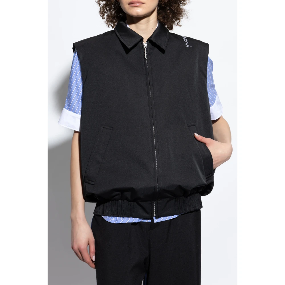 Marni Vest met logo Black Dames