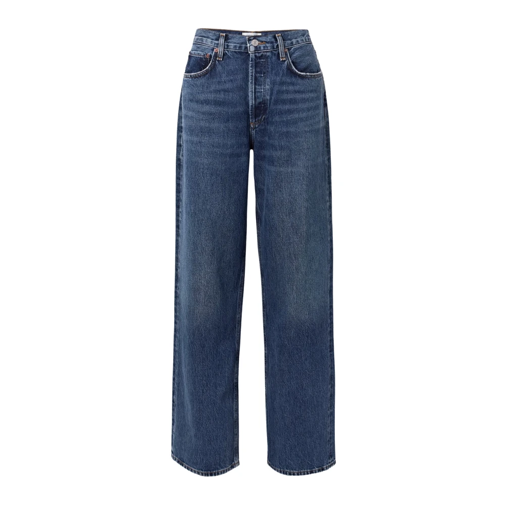Agolde Casual Baggy Jeans Blue Dames