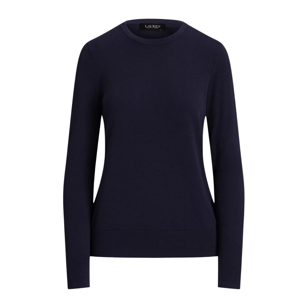 Ralph Lauren Women's Blue Knit Crew Neck Jumper
