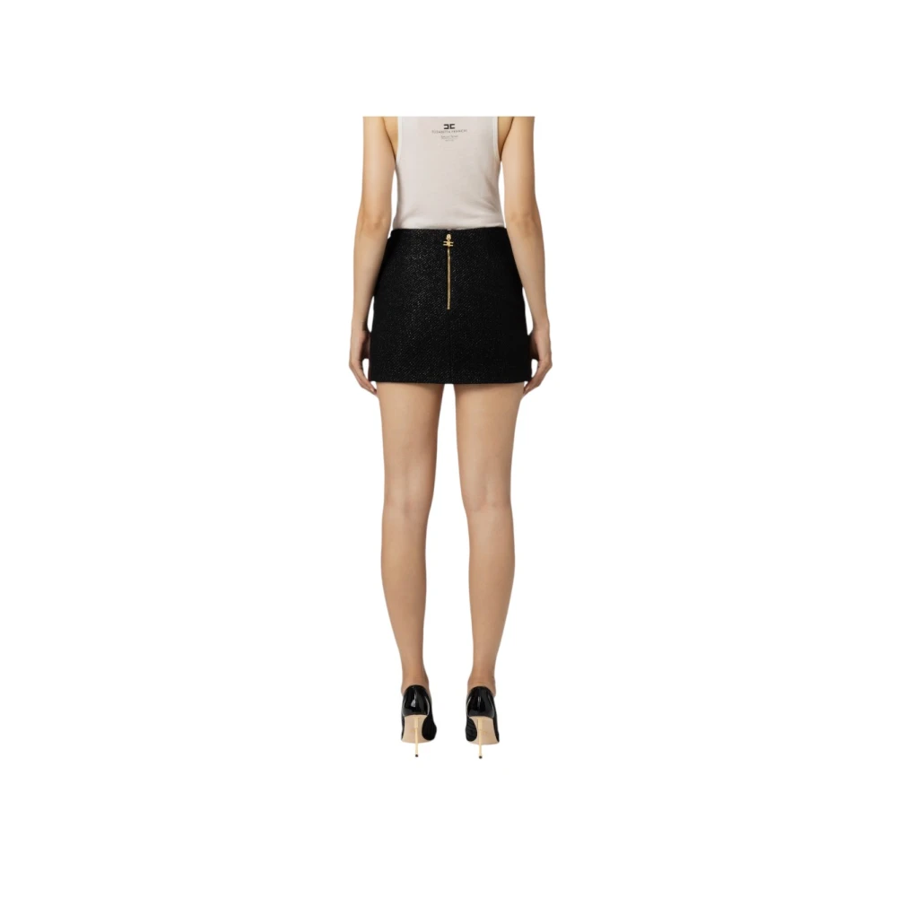 Elisabetta Franchi Stijlvolle Rok voor Vrouwen Black Dames