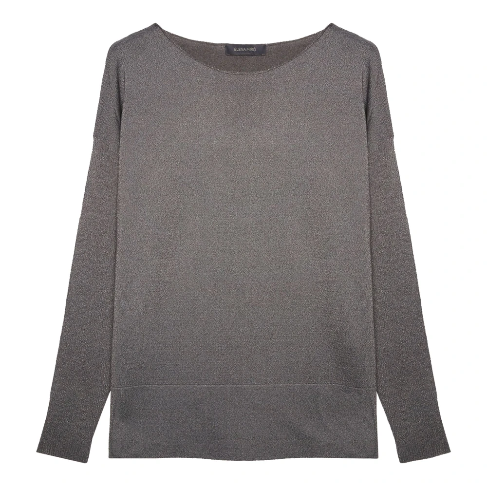 Elena Mirò Stijlvolle Maglia Top Brown Dames