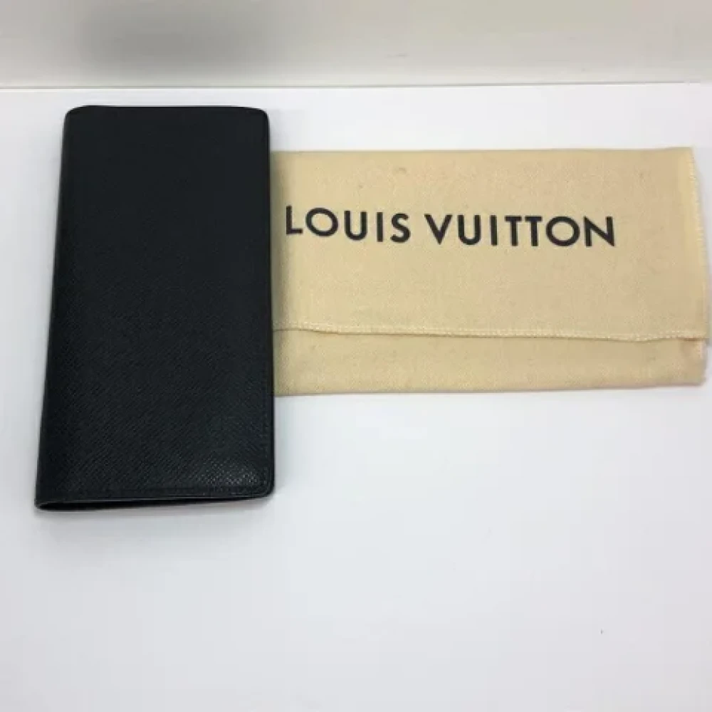 Louis Vuitton Vintage Pre-owned Leather wallets Black Dames