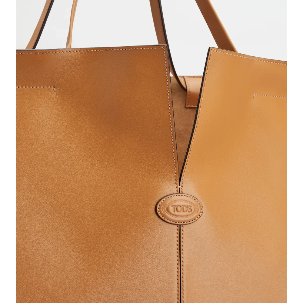 TOD'S Bruin Leren Winkel Tas Brown Dames