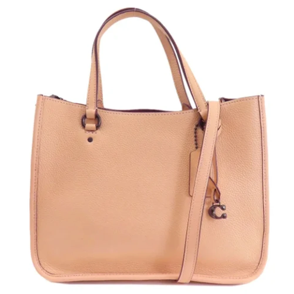 Coach Pre-owned Leather handbags Pink Dames