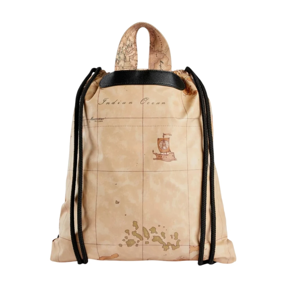 Alviero Martini 1a Classe Geo Classic Rugzak in Natuurlijk Beige Dames