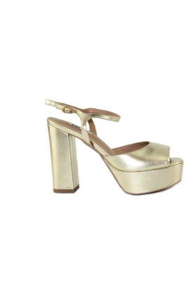 Guld Laminerad Sandal