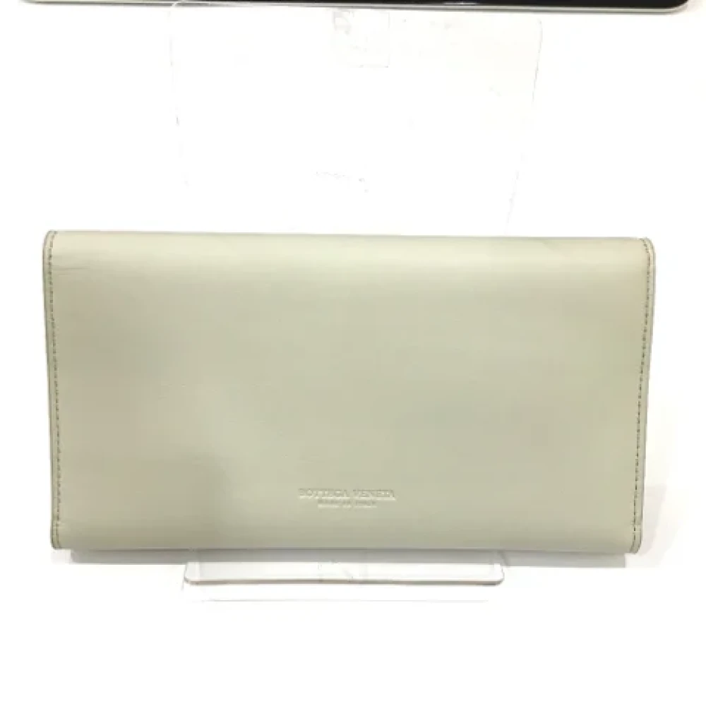 Bottega Veneta Vintage Pre-owned Leather wallets White Dames