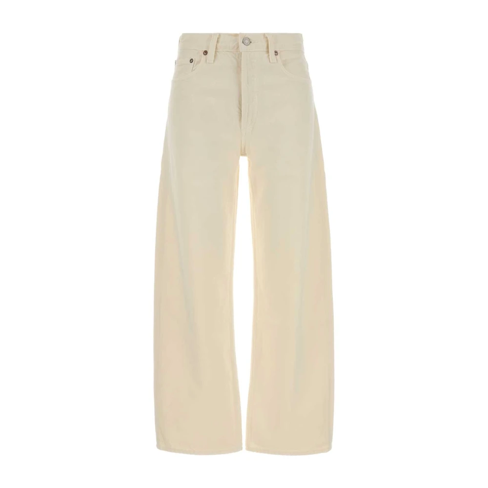 Agolde Women's White Arc Jeans - Wide Jeans - W27 - Jeans