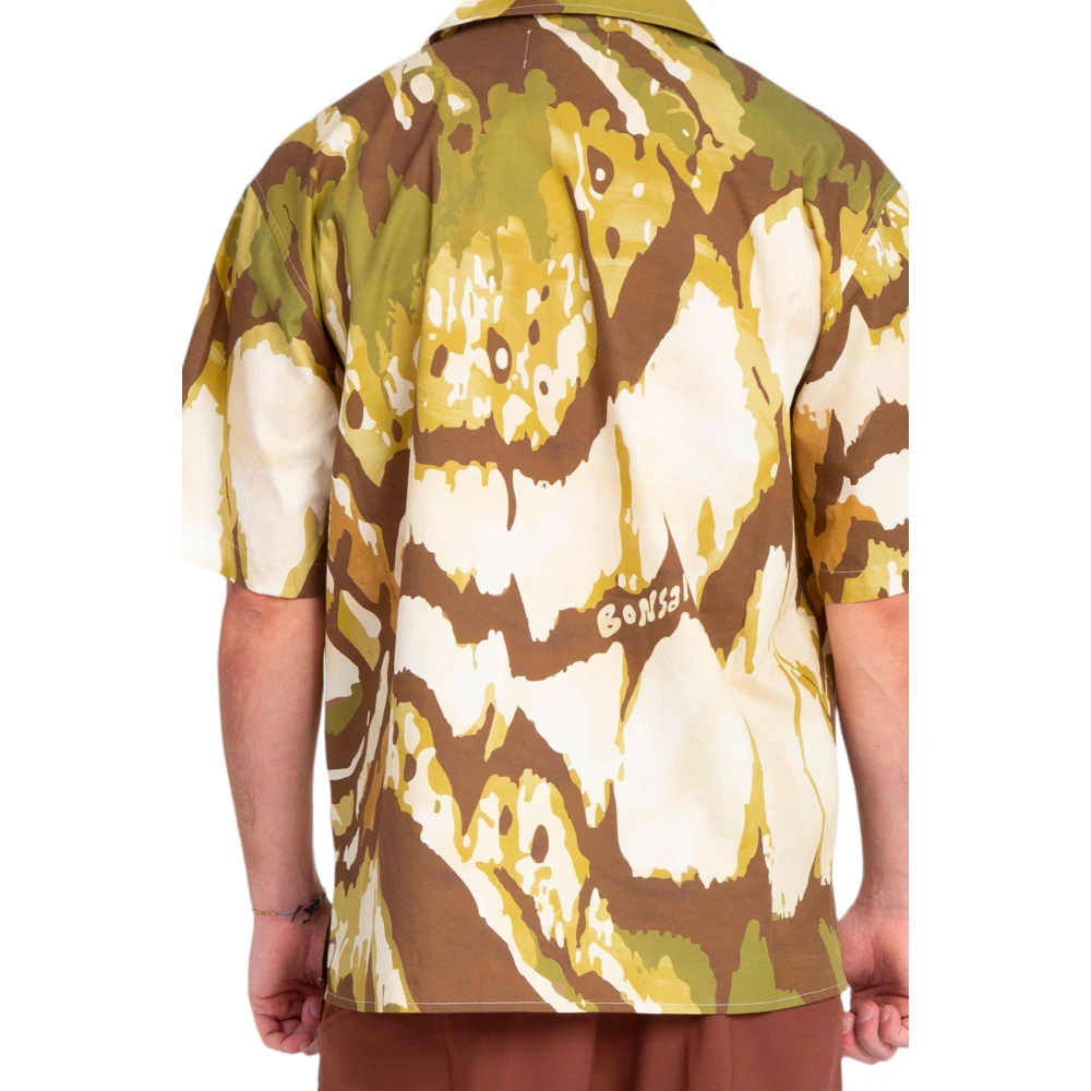 Bonsai Oversize Jungle Bowling Shirt Collectie Kleur Multicolor Heren