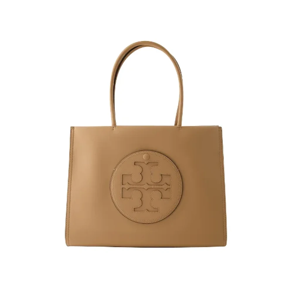 TORY BURCH Leather handbags Beige Dames